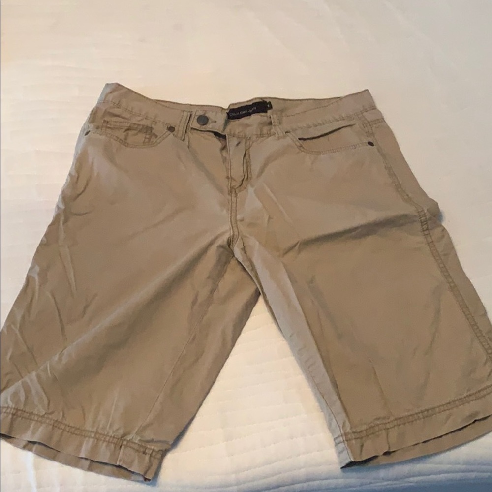 🔥3/$10 Calvin Klein tan 5 pocket shorts sz 10